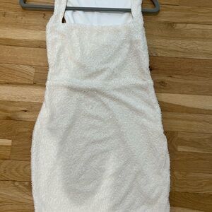 Oh Polly - Alsace Embellished Square Neck Mini Dress. Size 4